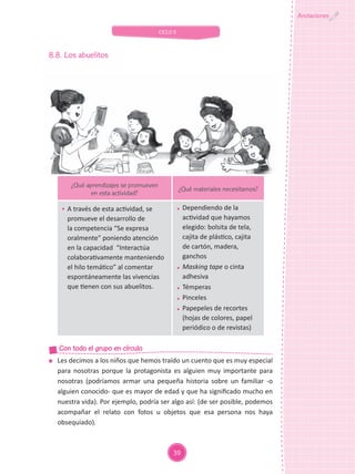 UNIDAD DE APRENDIZAJE Aula de 3 años de Educación Inicial MI FAMILIA-II ...