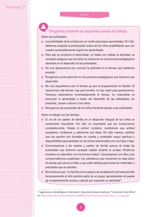 UNIDAD DE APRENDIZAJE Aula de 3 años de Educación Inicial MI FAMILIA-II ...