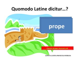 cerca prope Equus prope murum est 