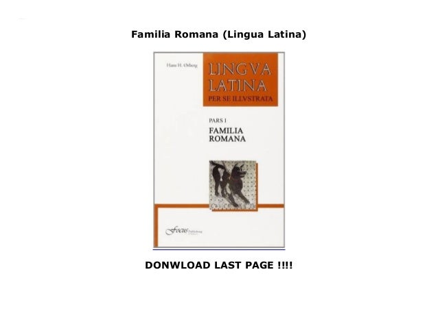 Lingua Latina Familia Romana Vertaling