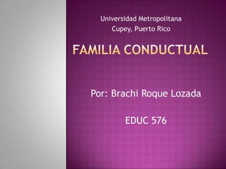 Por: Brachi Roque Lozada
EDUC 576
Universidad Metropolitana
Cupey, Puerto Rico
 