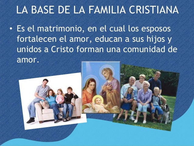 Resultado de imagen de la familia cristiana