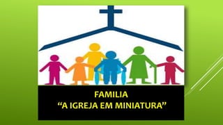 FAFAFA
FAMILIA
“A IGREJA EM MINIATURA”
 