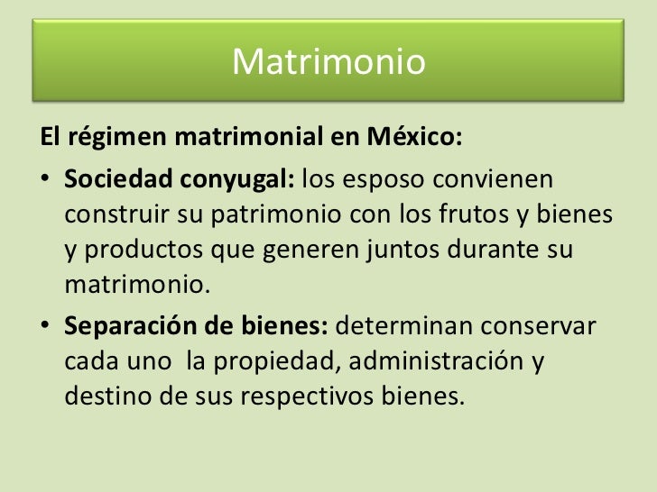 Familia, matrimonio y divorcio