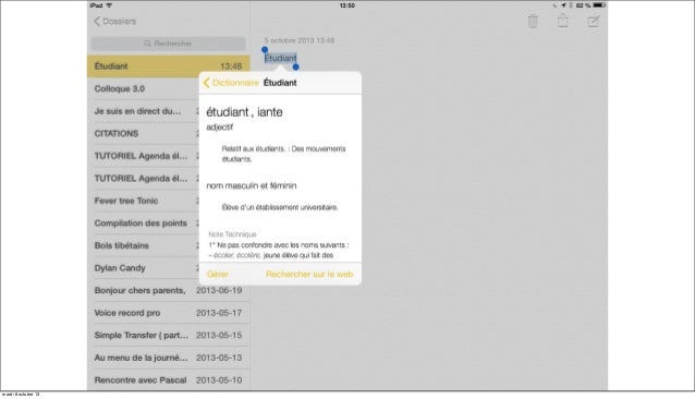 Rencontre avec ipad