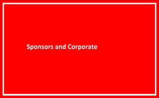 Sponsors and Corporate 