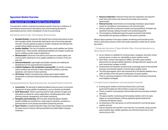Spacetech Market Overview: A Rapidly Expanding Frontier | PDF