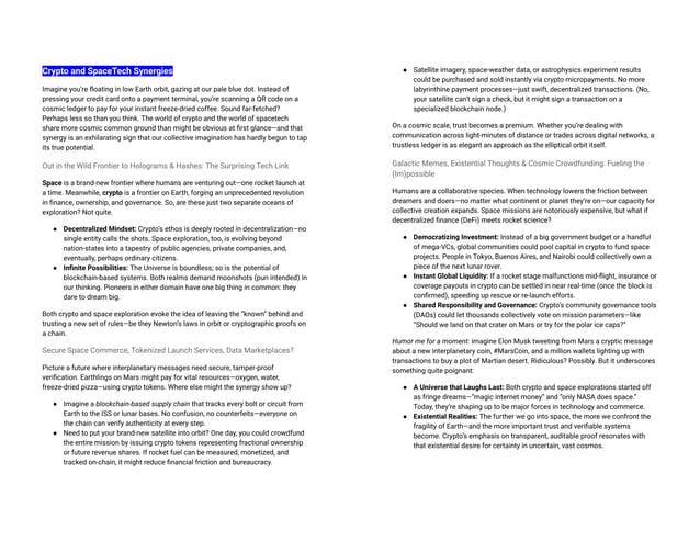 Spacetech Market Overview: A Rapidly Expanding Frontier | PDF