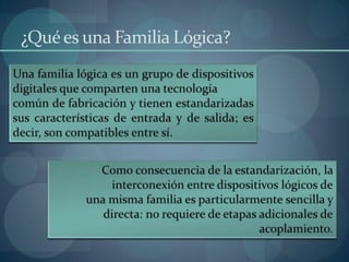 ¿Qué es una Familia Lógica?
 