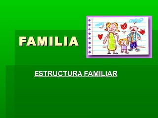 FAMILIA

 ESTRUCTURA FAMILIAR
 