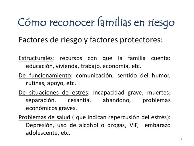 Familia y problemas psicosociales