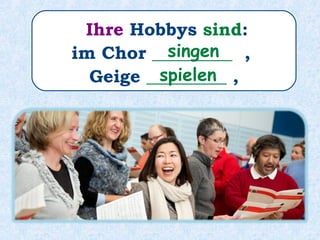 Und er _______ gern ins Theater.geht
 