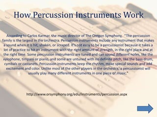 Families of musical instruments | PPTX