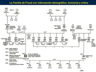 La Familia de Freud con información demográfica, funcional y critica 
