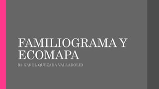 FAMILIOGRAMA Y
ECOMAPA
R3 KAROL QUEZADA VALLADOLID
 
