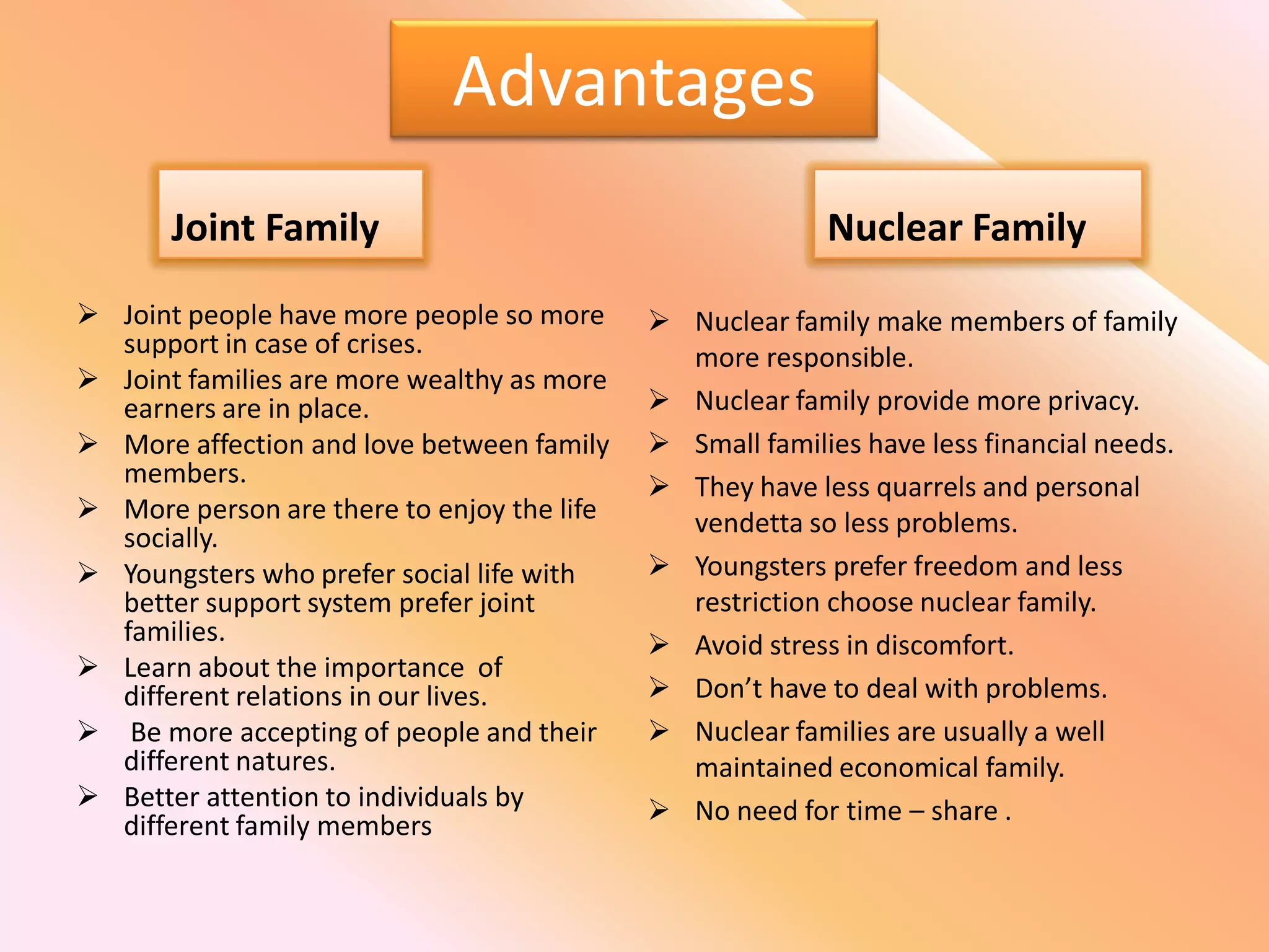Joint Family And Nuclear Family .. | PPTX