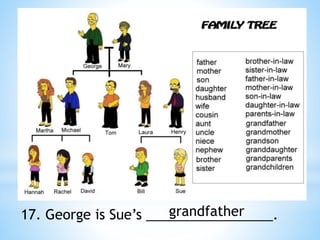 17. George is Sue’s _________________.
grandfather
 