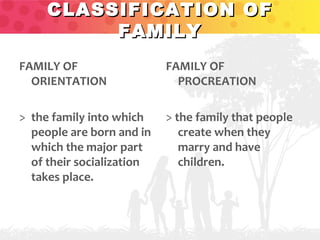 Family and education