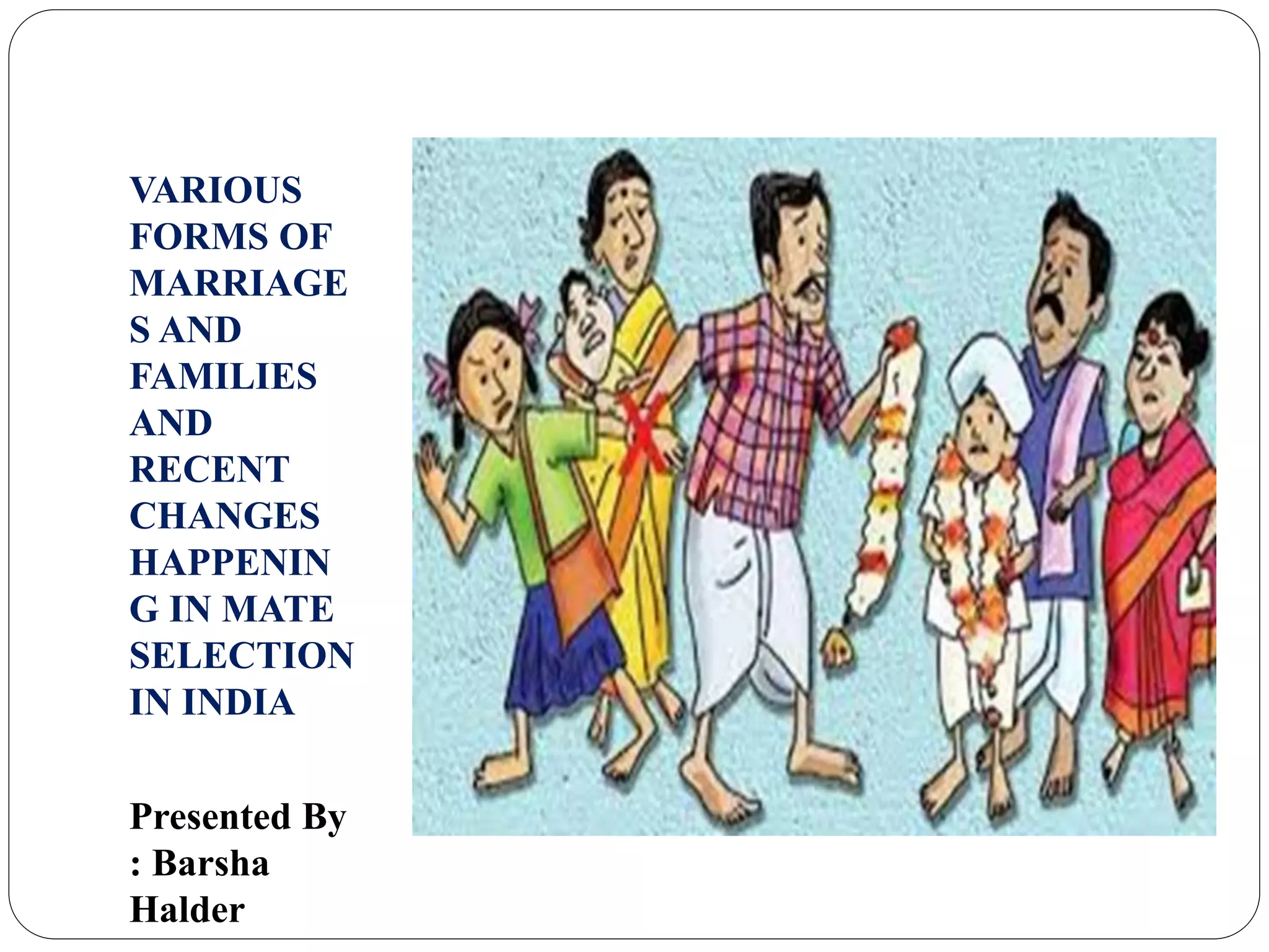 Family and marriage in india | PPTX