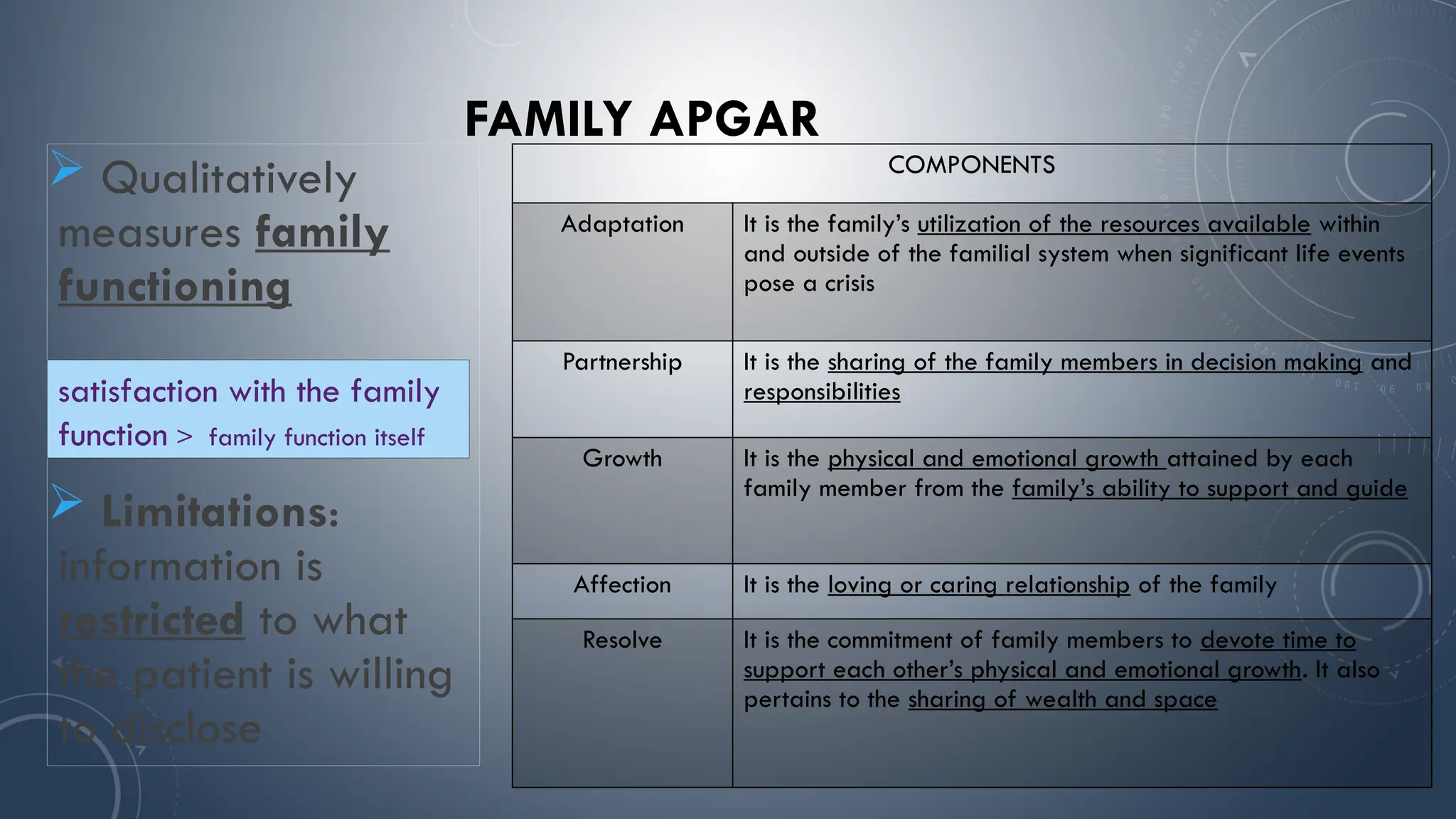 Family Assessment Tools in Family medicine residency | PPTX