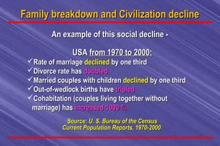 An example of this social decline -An example of this social decline -
USAUSA from 1970 to 2000:from 1970 to 2000:
Rate o...