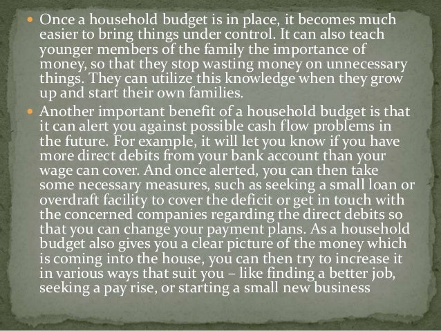 family budgeting