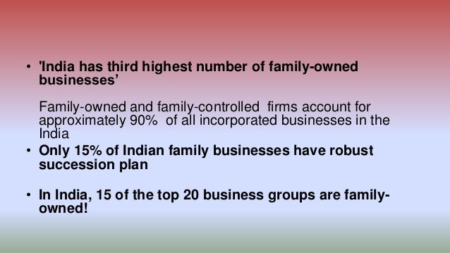 Family Business In India