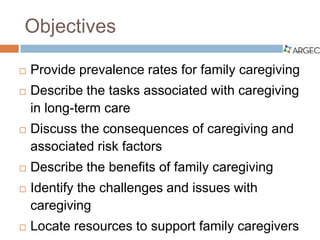ARGEC: Family Caregiving for Older Adults | PDF