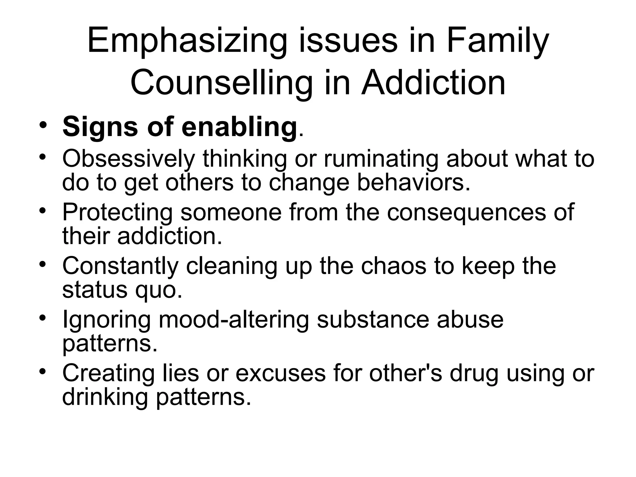 Family counseling in addiction | PPT