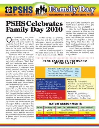 Family day 2010 newsletter