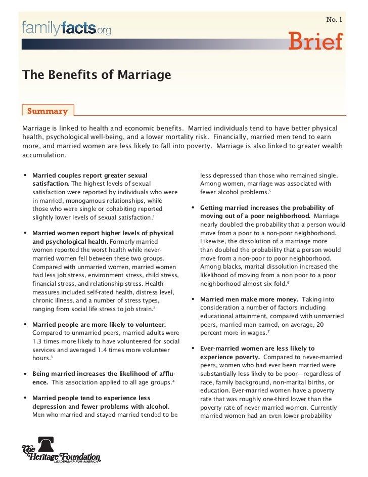 FamilyFacts.org Brief: The Benefits Of Marriage - 728x943 - jpeg Benefits Of Marriage For Men