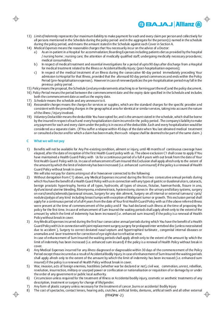 Family Floater Health Guard Policy Wordings family-floater-health-guard-policy-wordings