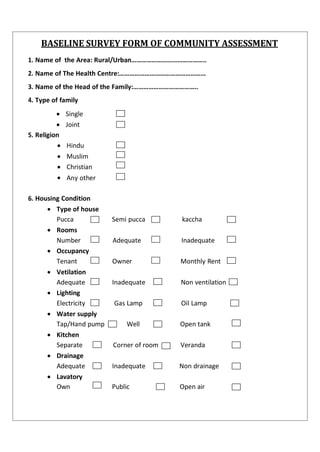 FAMILY FOLDER Family folder for bsc nursing 5th semester students ...
