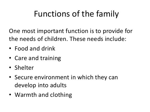 family functions and types family functions
