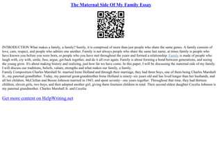 Family Genogram Is Similar To The Family Tree | PPT