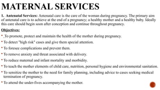 Family Health Services unit 2 for post basic Bsc. Nursing 2nd year | PPTX