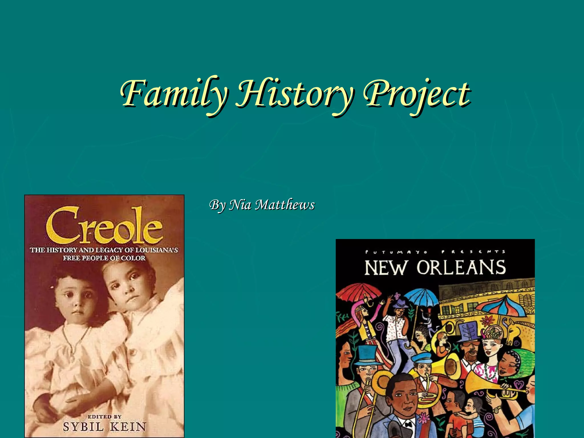 family-history-project-ppt