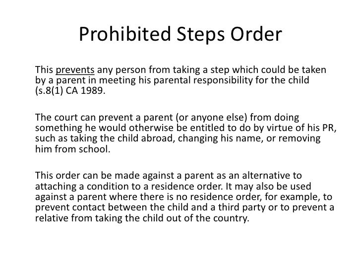 ILEX Lecture 5 Children Act 1989 ILEX Lecture 5 Children Act 1989
