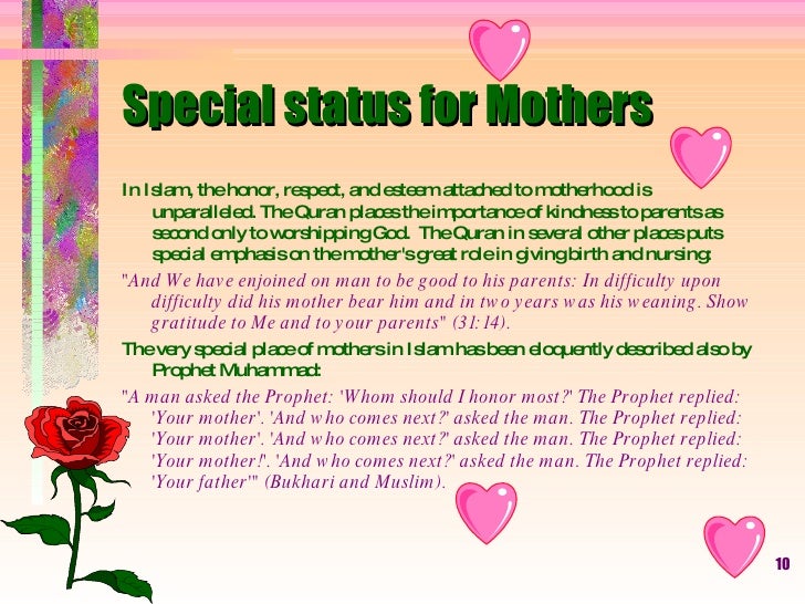 importance of nursing in islam Several islamic beliefs will affect muslim patients’ attitudes and behavior in nursing homes, hospital and community settings it is important for nurses to have understanding of these so they can offer culturally appropriate care while performing muslims elderly care. importance of nursing in islam Several islamic beliefs will affect muslim patients’ attitudes and behavior in nursing homes, hospital and community settings it is important for nurses to have understanding of these so they can offer culturally appropriate care while performing muslims elderly care.