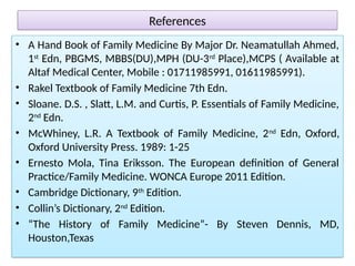Steven L Rakel Family Medicine & It's Perspective in Bangladesh (1).pptx