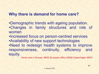 Role of Family Physicians in Health Care; Home Care as a tool | PPTX