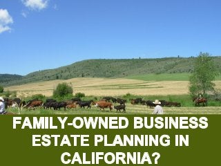 Family-Owned Business:Estate Planning in California