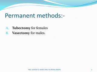 Tubesctomy Methods Family planning Methods | PDF