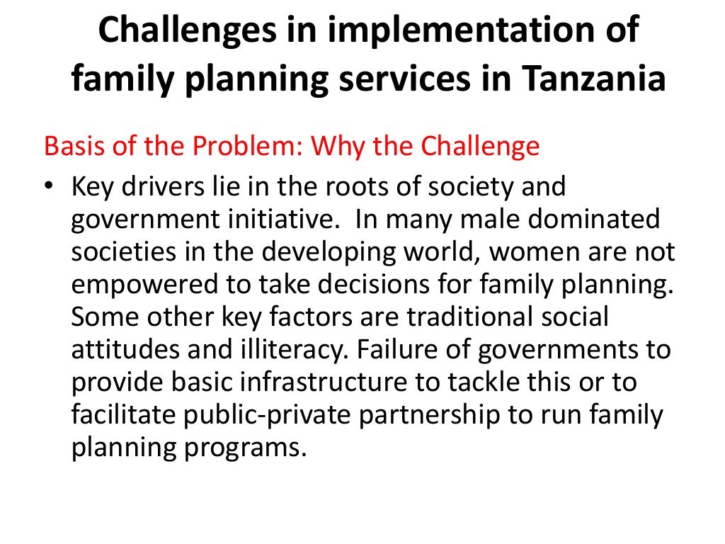 Family Planning In Tanzania