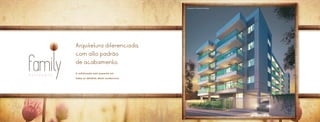 Perspectiva ilustrativa da fachada 
Arquitetura diferenciada, 
com alto padrão 
de acabamento. 
A sofisticação está presente em 
todos os detalhes deste condomínio. 
 