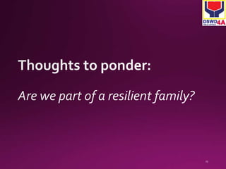 Family Resilience