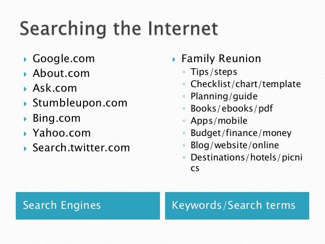 family reunion checklist template