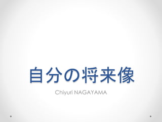 自分の将来像
Chiyuri NAGAYAMA
 