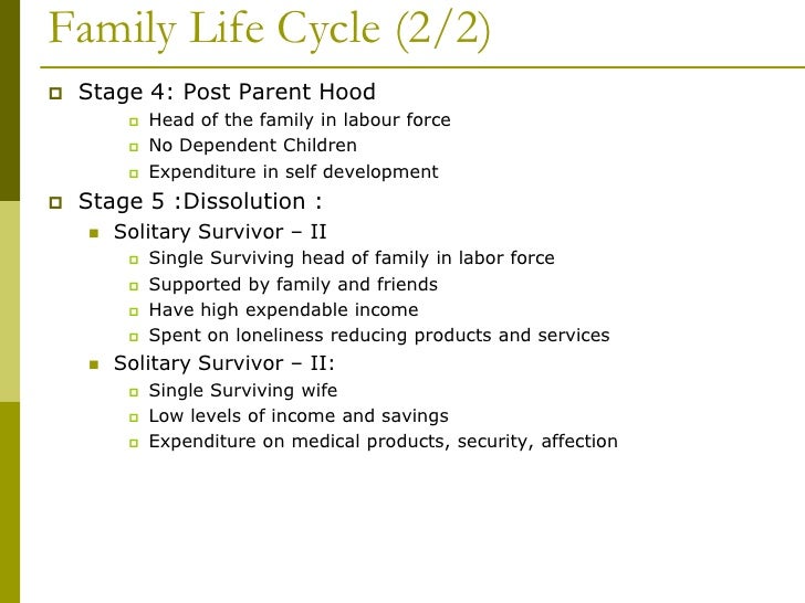 Essay on the family life cycle