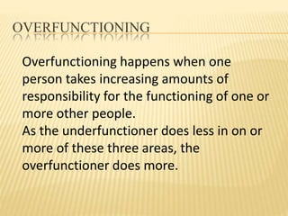Overfunctioner Worksheet Family Systems Theory in Congregational Life | PPTX